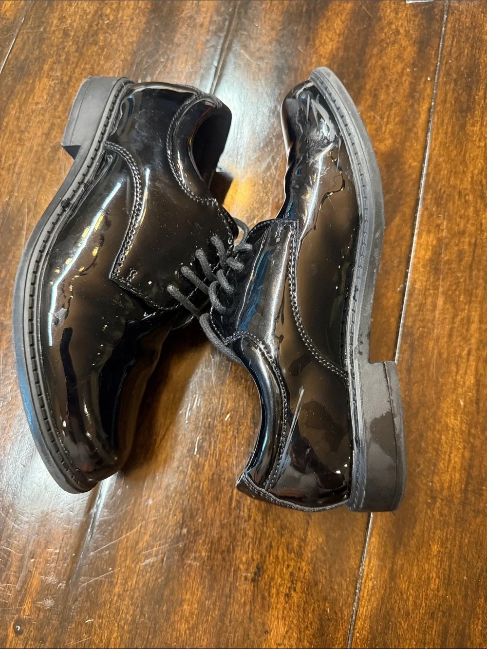 Classic Kids Patent Lace-Up Dress Shoes in Black